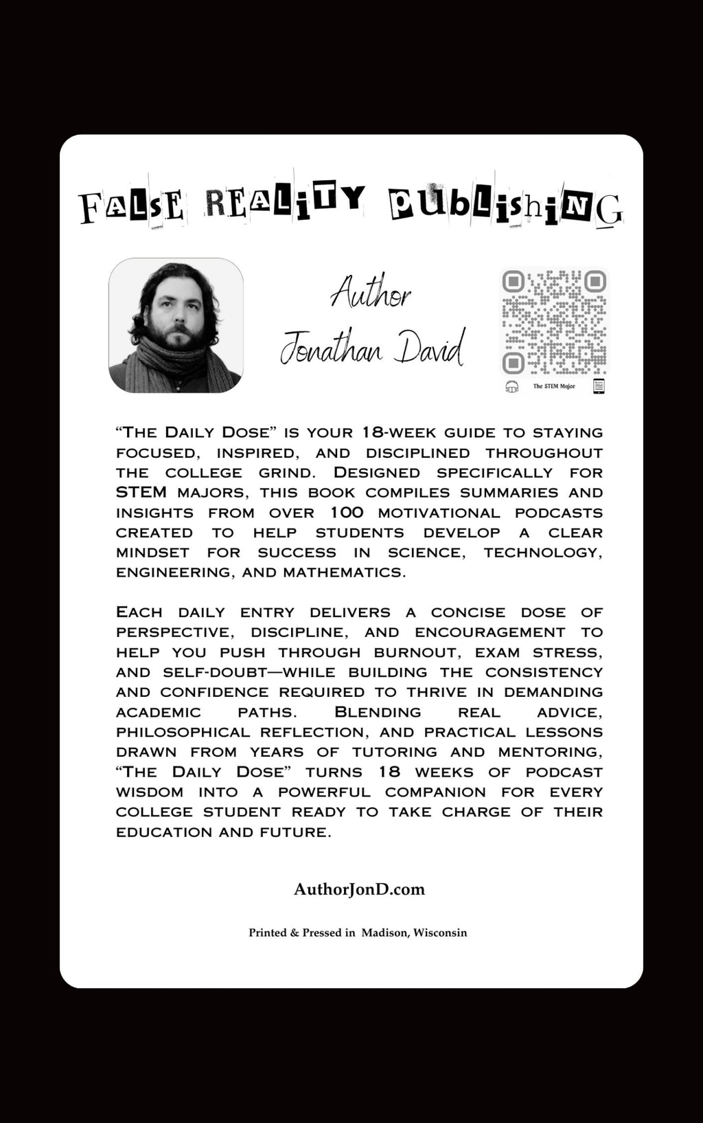 The Daily Dose: 18-Weeks of Day Motivation for STEM Majors